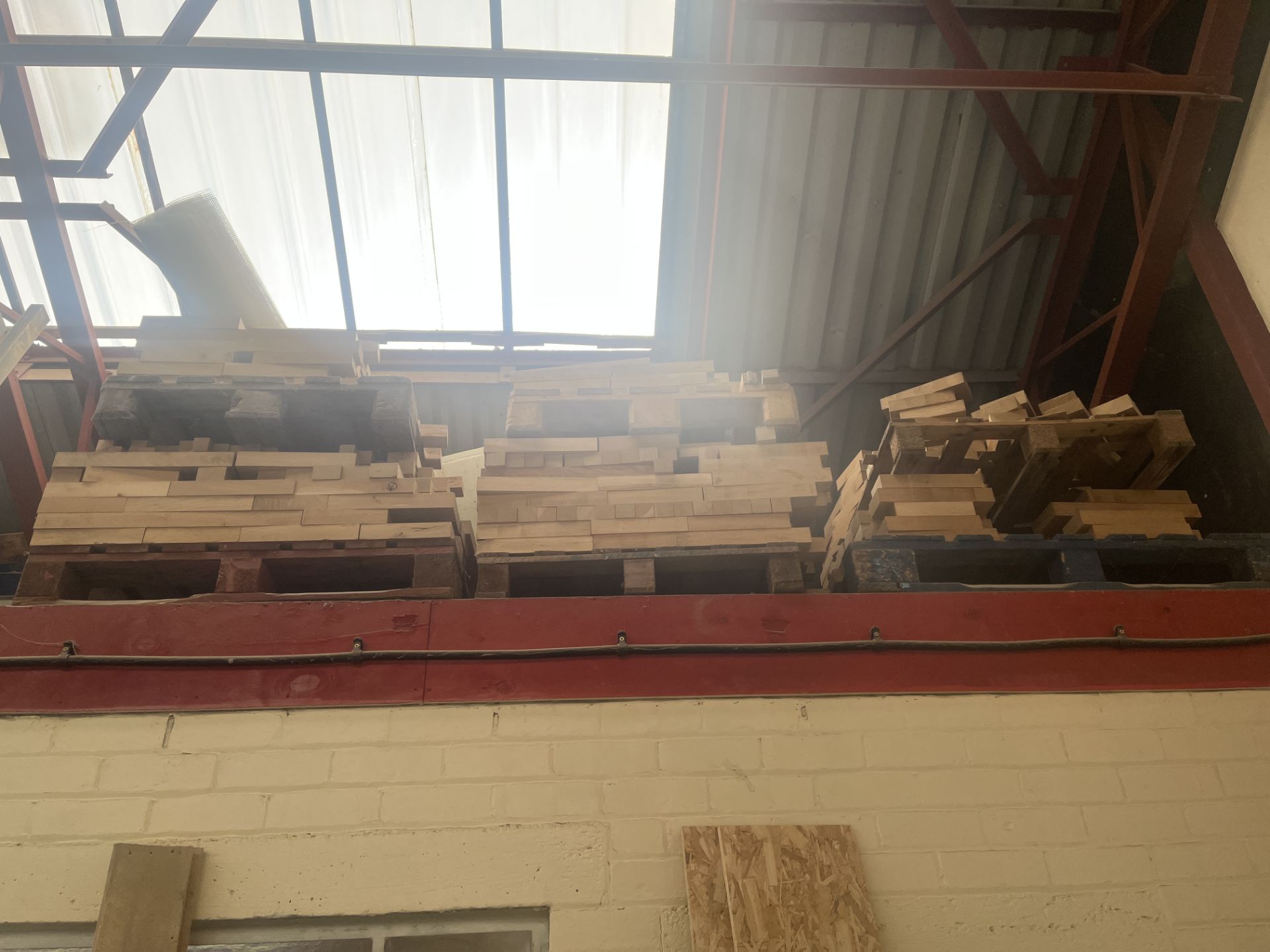 LARGE QUANTITY OF WOOD AS VIEWED (MEZZANINE)