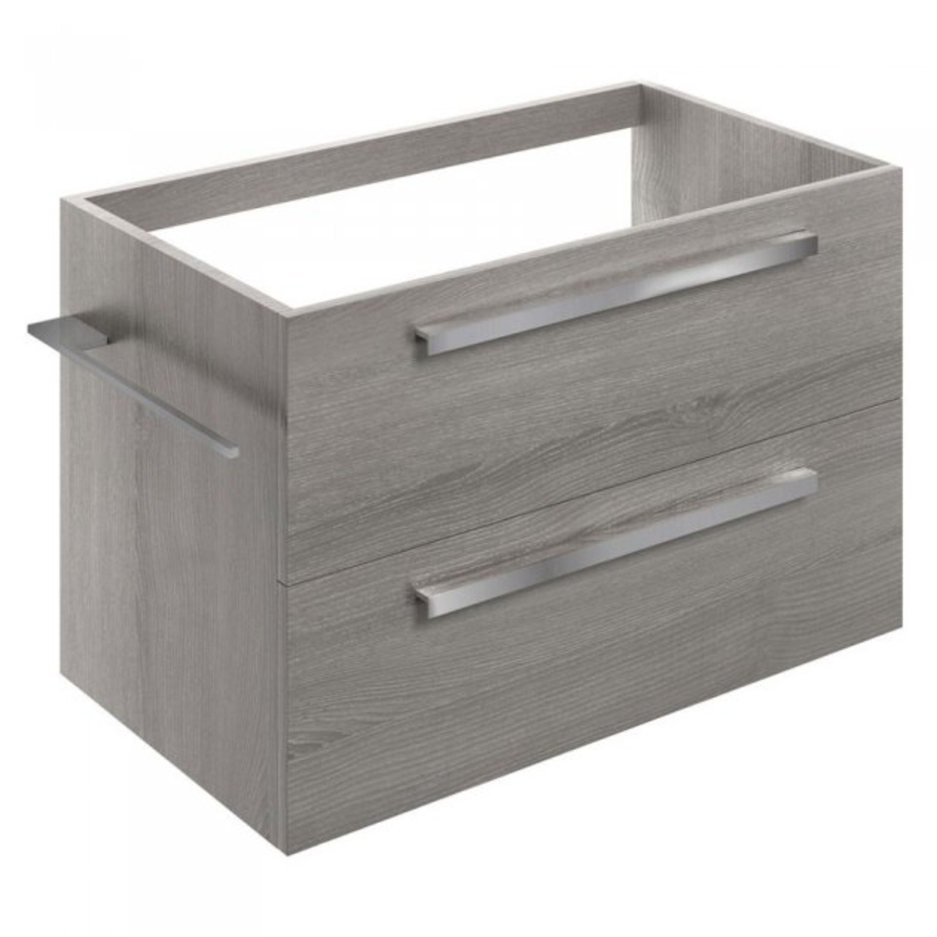 MFTFT0032 Wall Hung 2-Drawer Vanity Unit 800mm Wide - Elm Grey