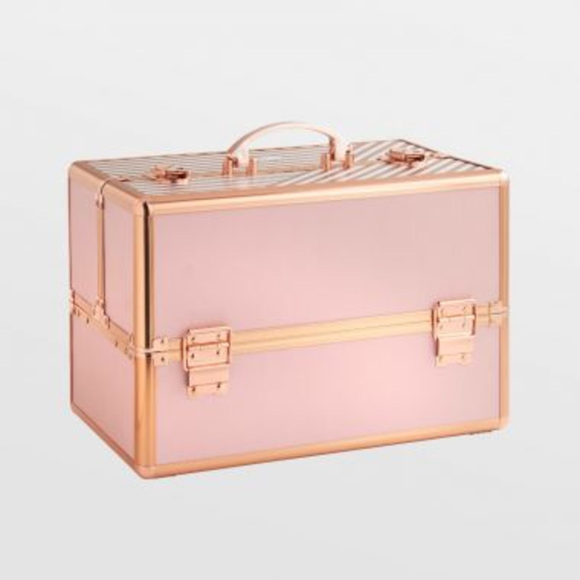 Large Beauty blush signature Striped Case