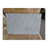 PALLET TO CONTAIN 72 x PACKS OF IDEAL MARBLE DÉCOR GLAZED CERAMIC WALL TILES. SIZE: 400mm(L) x 250mm