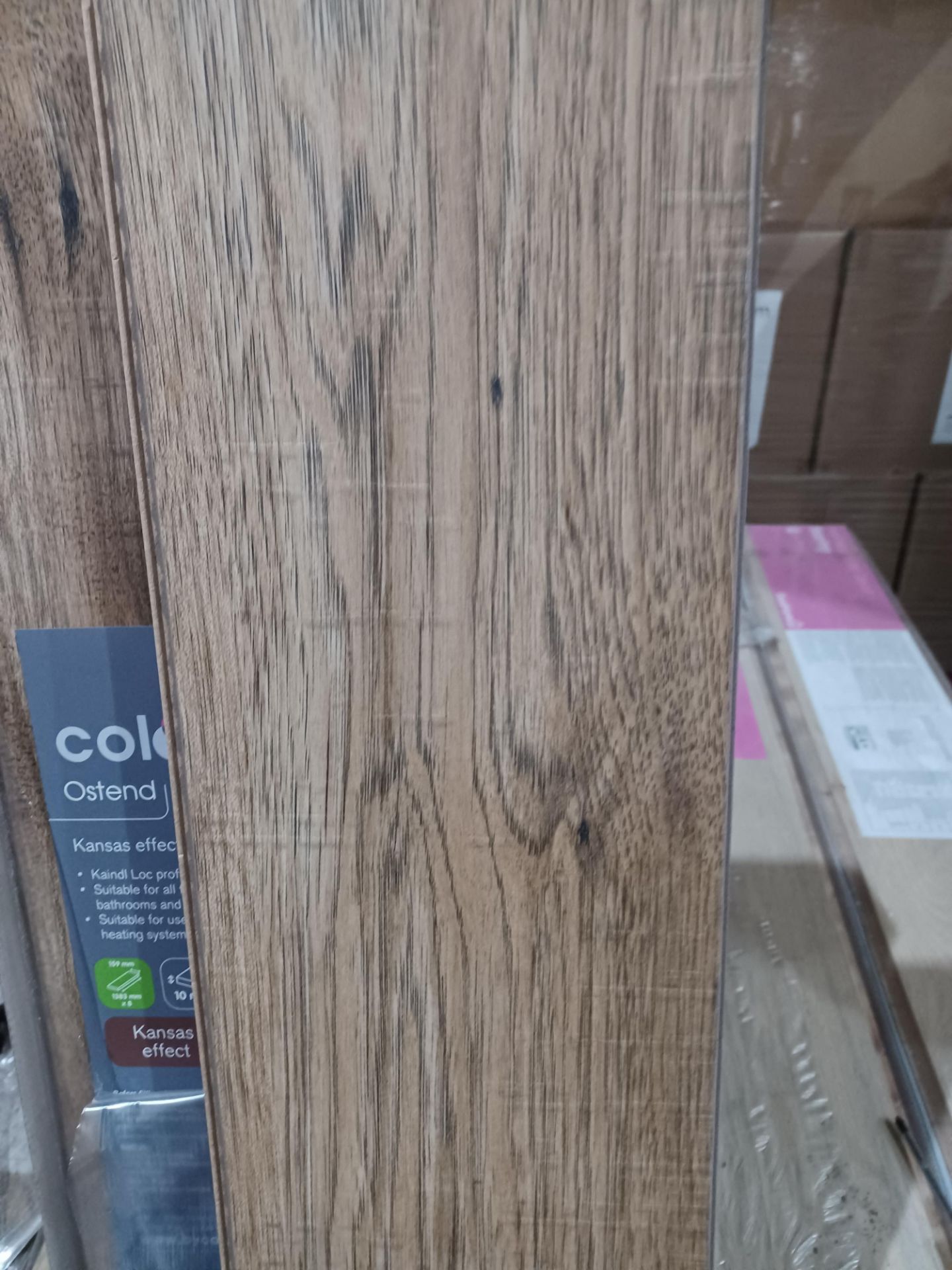 10 X PACKS OF Ostend Natural Oxford oak effect Flooring. EACH PACK CONTAINS 1.76m2, GIVING THIS - Image 2 of 2