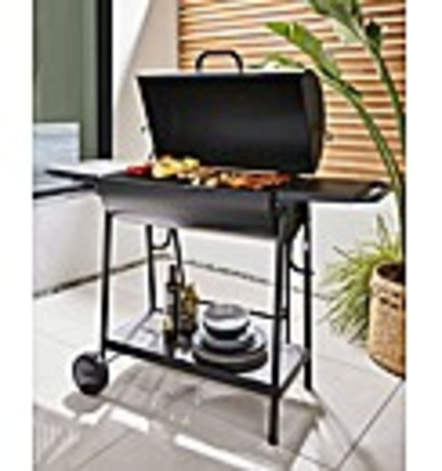 (REF117936) Double Oil Drum Charcoal BBQ RRP £ 260