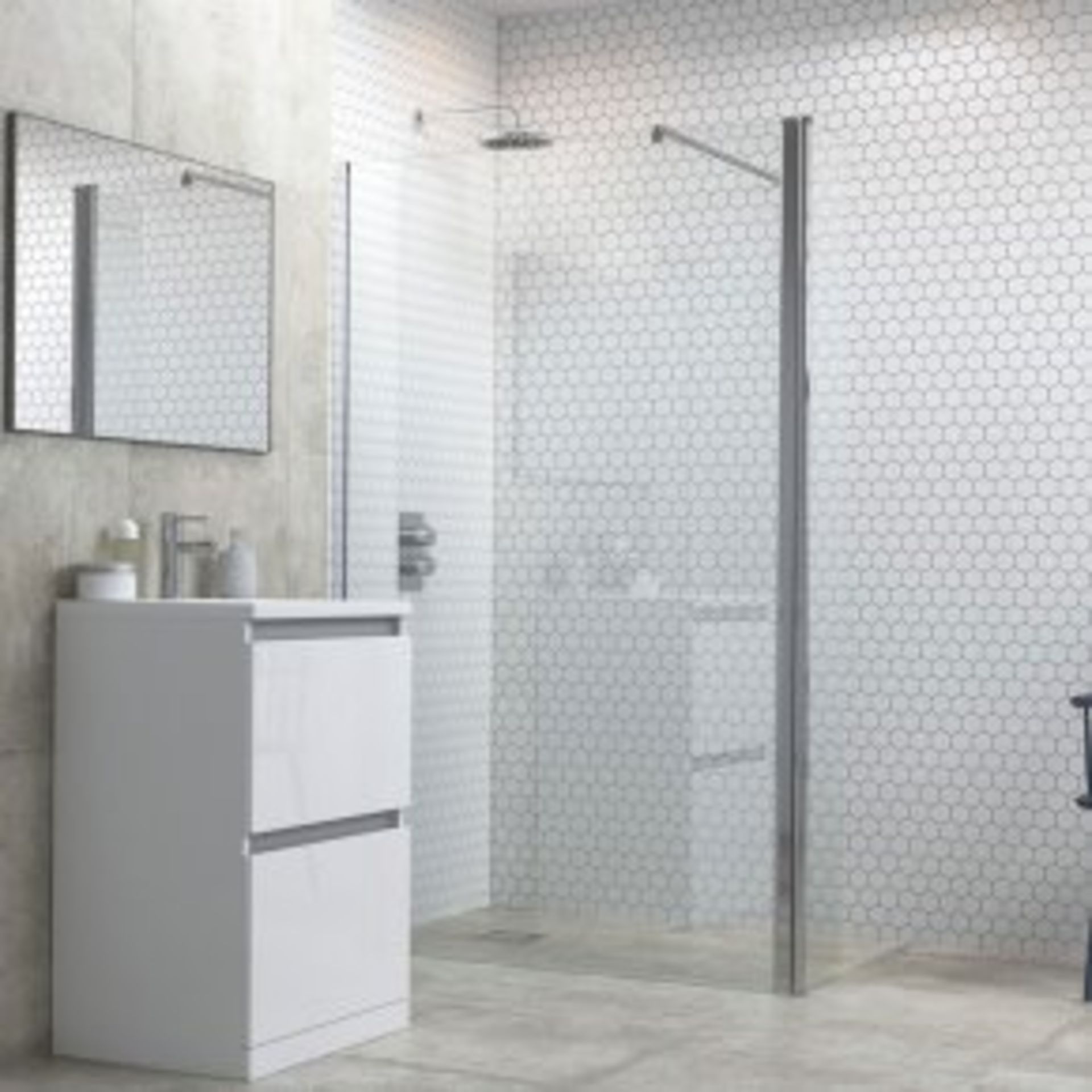 MFREW1202 6MM 1200MM WETROOM PANEL - Image 2 of 2