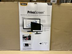 BRAND NEW FELLOWES WIDESCREEN MONITORS BLACKOUT PRIVACY FILTER 16:9 27 INCH RRP £159 S2