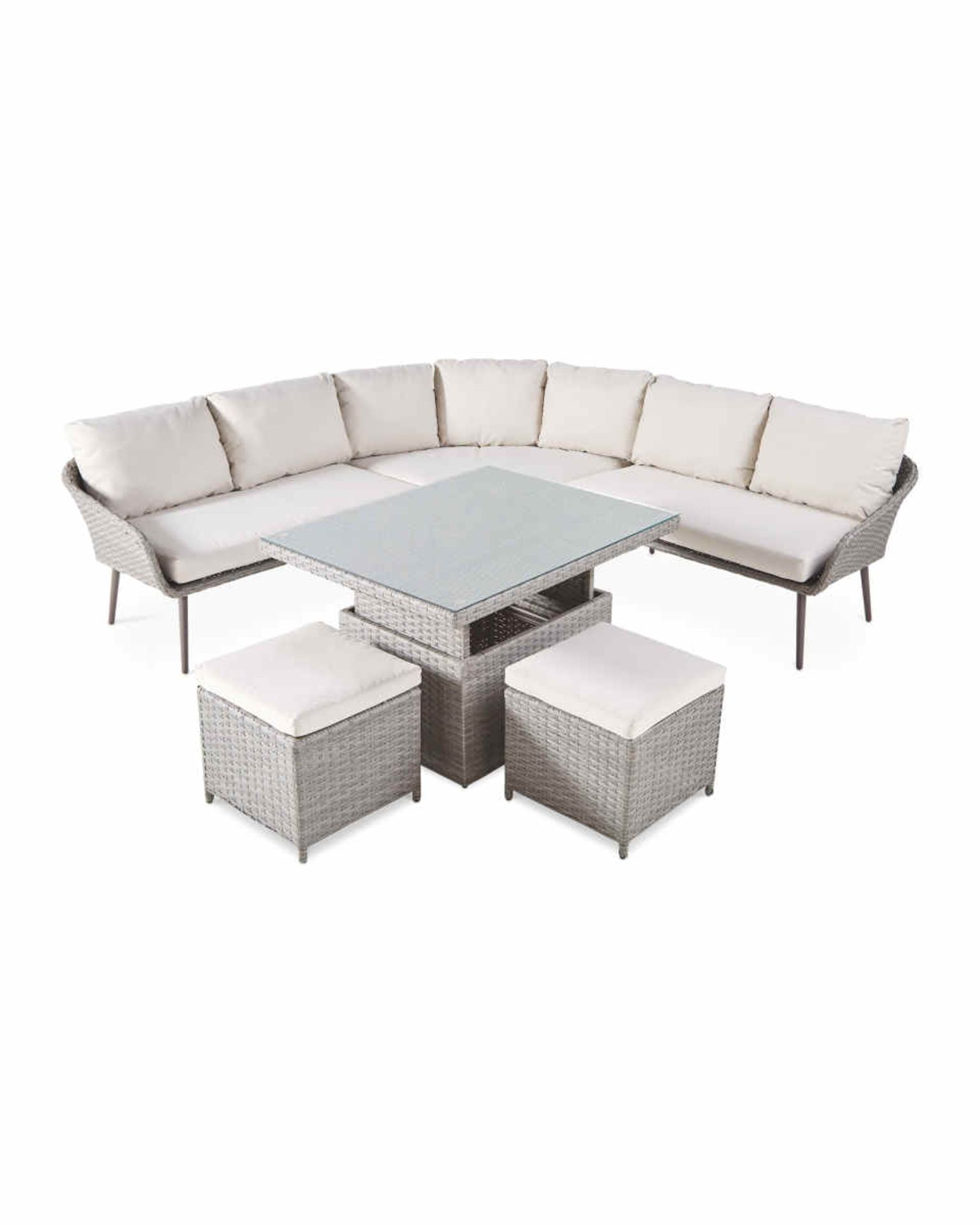 Multifunctional Lounge & Dining Corner Sofa Dining Set. Enjoy the warmer weather with this Luxury - Image 2 of 3