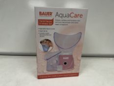 2 X BRAND NEW BAUER AQUA CARE FACIAL SAUNA AND INHALER SETS R4