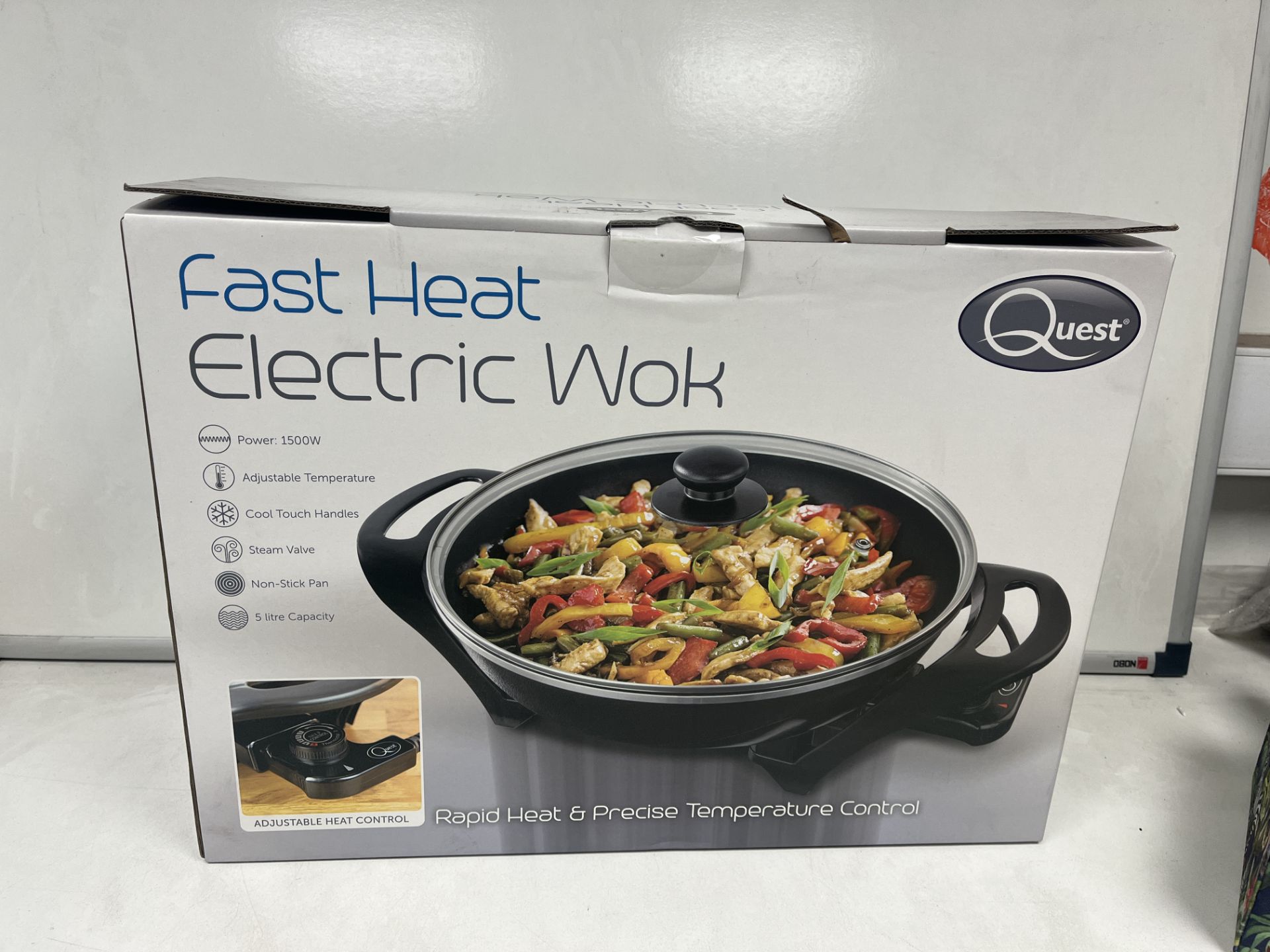 BRAND NEW QUEST 1500W FAST HEAT ELECTRIC WOK R4