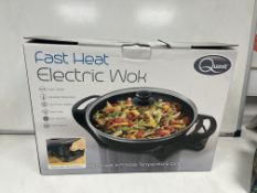 BRAND NEW QUEST 1500W FAST HEAT ELECTRIC WOK R4