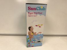 3 X BRAND NEW SUN CLUB 1.2M RIGID WALL POOLS R13