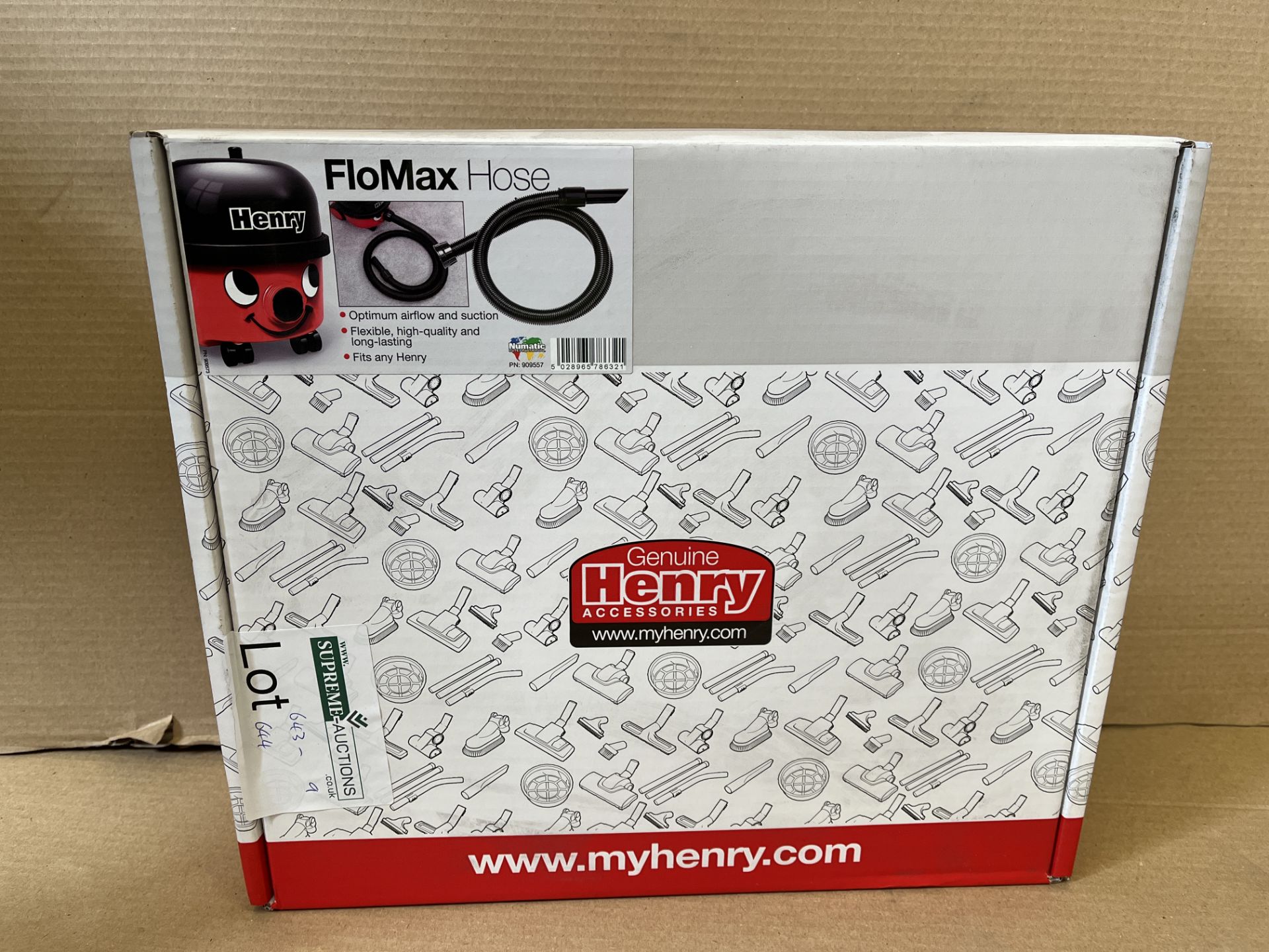 6 X BRAND NEW HENRY NUMATIC VACUUM CLEANER HOSE FLOWMAX BLACK RRP £30 EACH S1-34