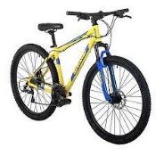 New & Boxed Barracuda Draco 4 19 Inch Hardtail 24 Speed 27.5 Inch Yellow Blue Disc brakes. RRP £