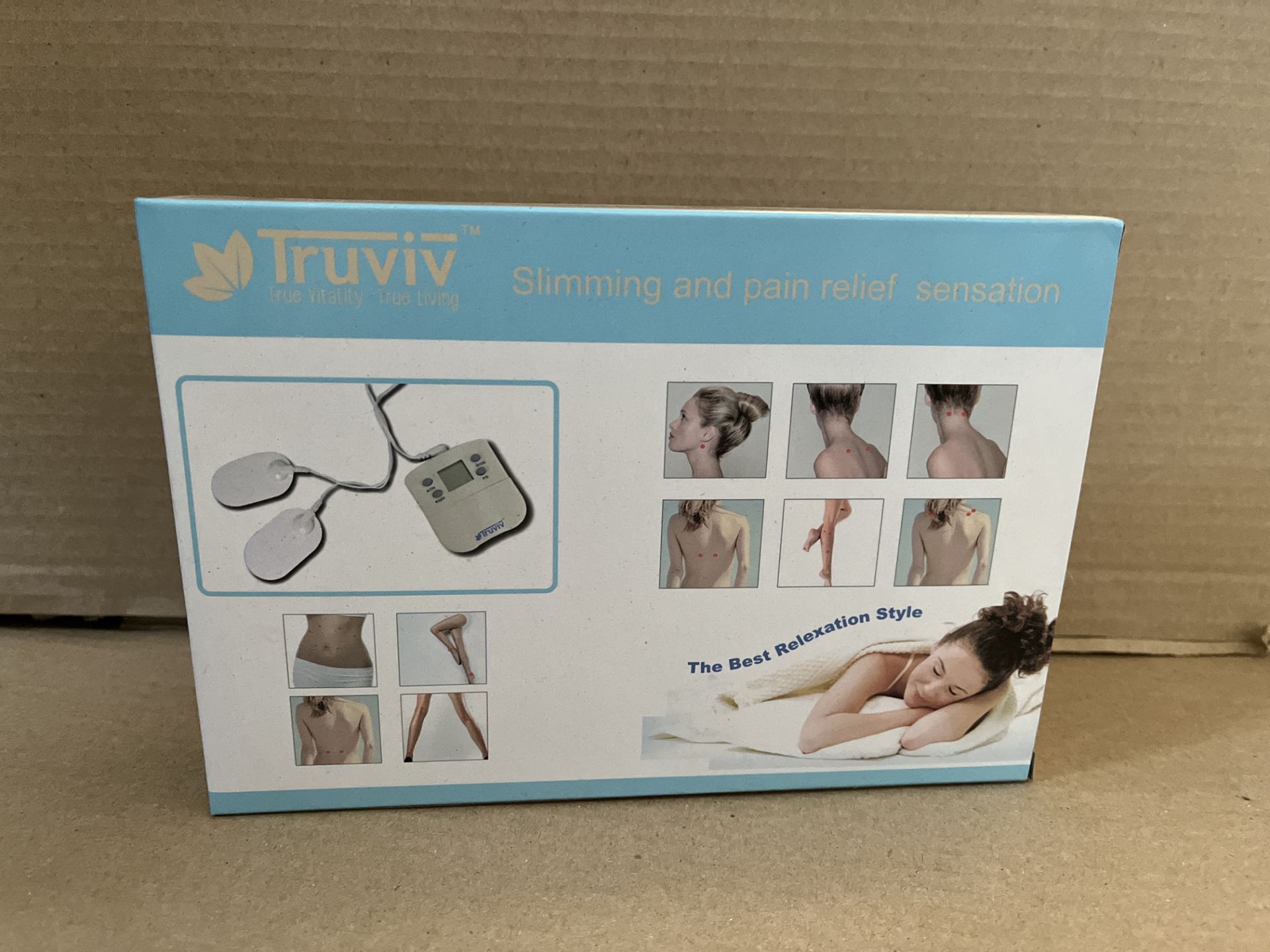 5 X BRAND NEW TRUVIV SLIMING AND PAIN RELIEF SENSATION PACKS RRP £99 EACH S1-27