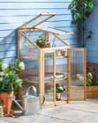 *LATE ADDED LOT* 2 x Natural Wooden Mini Greenhouse. Made from 100% sustainable fir wood, this