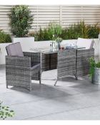 *LATE ADDED LOT* Luxury Compact 3 Piece Bistro Set. Upgrade your outdoor space with this Compact