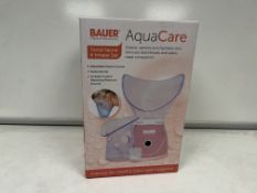 2 X BRAND NEW BAUER AQUA CARE FACIAL SAUNA AND INHALER SETS R4