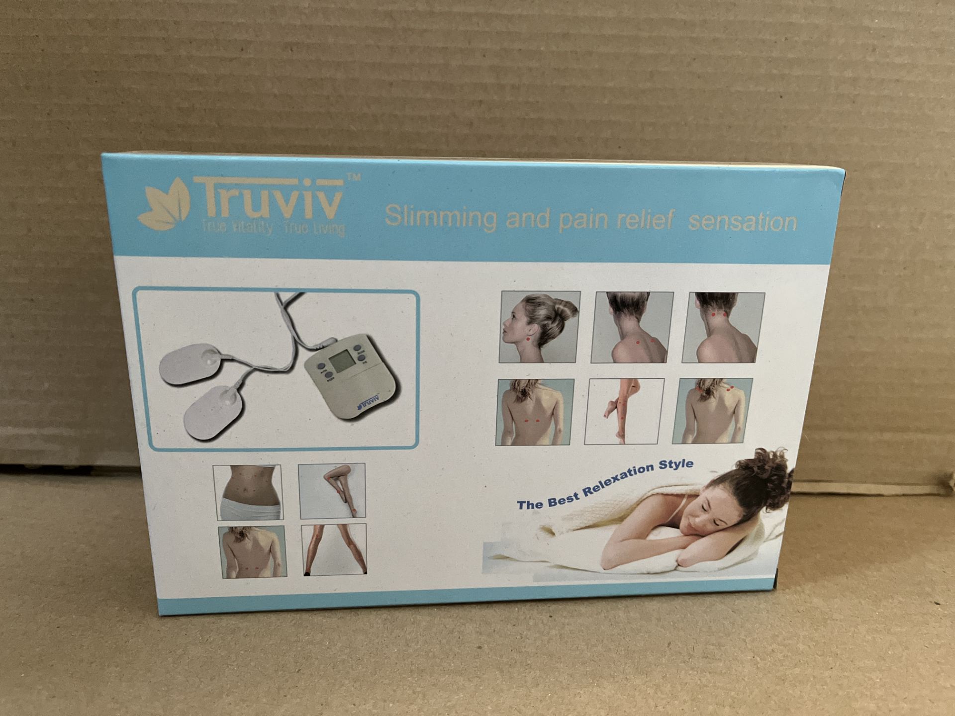 5 X BRAND NEW TRUVIV SLIMING AND PAIN RELIEF SENSATION PACKS RRP £99 EACH S1-27