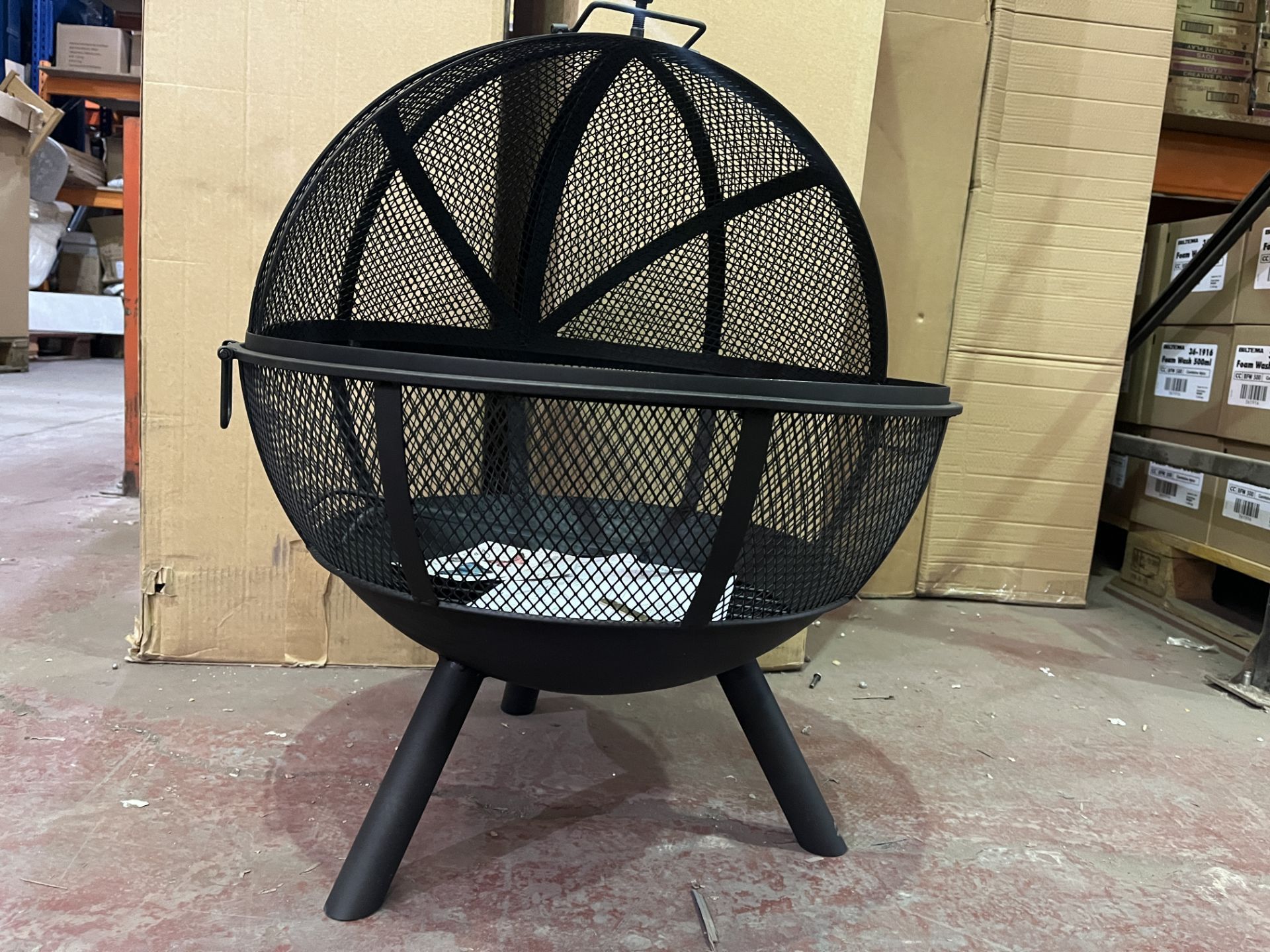 BRAND NEW BOXED HIGH END OLIVE AND SAGE THE EBO FIREPIT RRP £219 R5