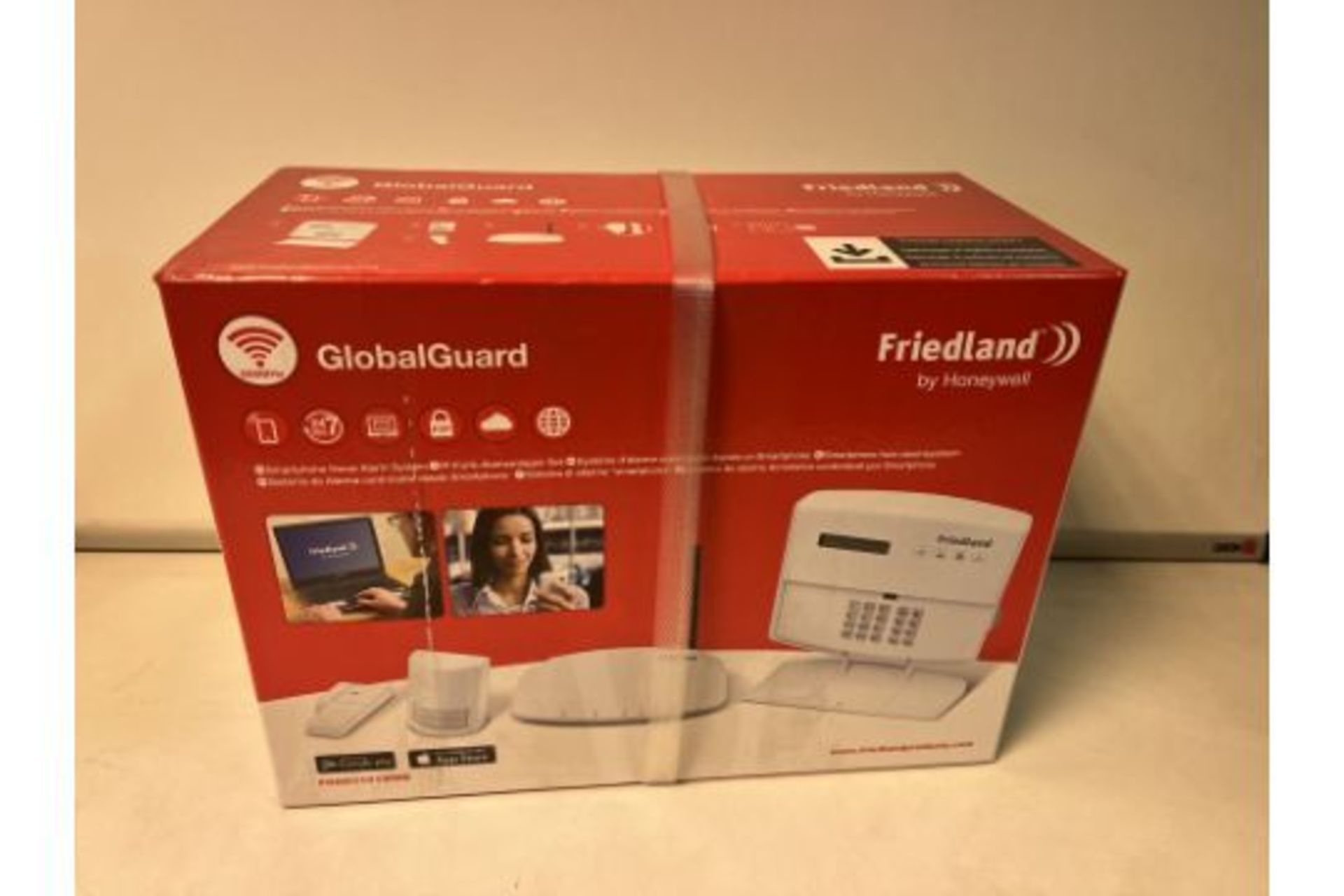 PALLET TO CONTAIN 12 X BRAND NEW FRIEDLAND GLOBAL GUARD WIRELESS SECURITY SYSTEMS LEP1