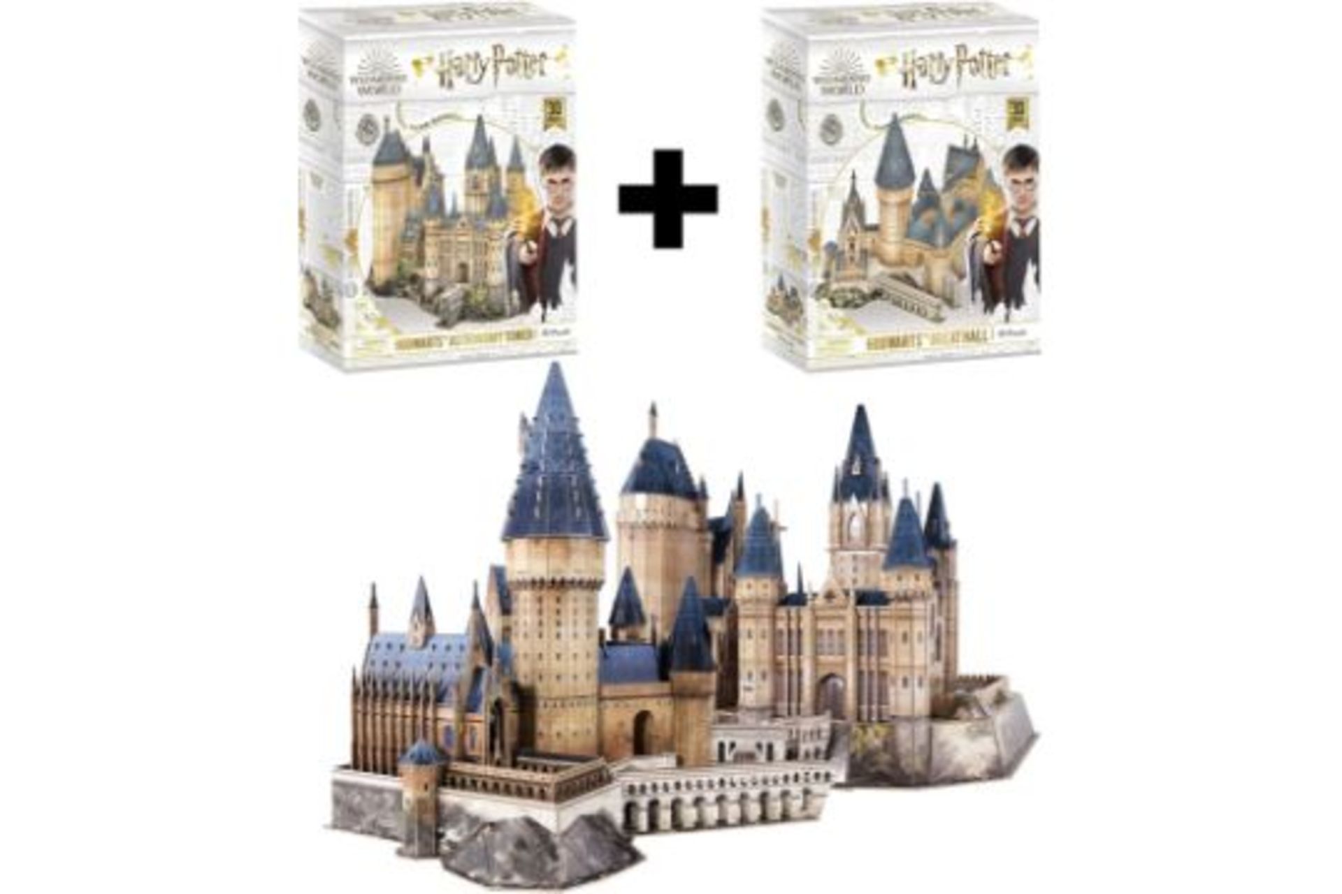 4 X BRAND NEW HARRY POTTER SETS INCLUDING HOGWARTS ASTRONOMY TOWER 3D PUZZLE AND HOGWARTS GRETA HALL