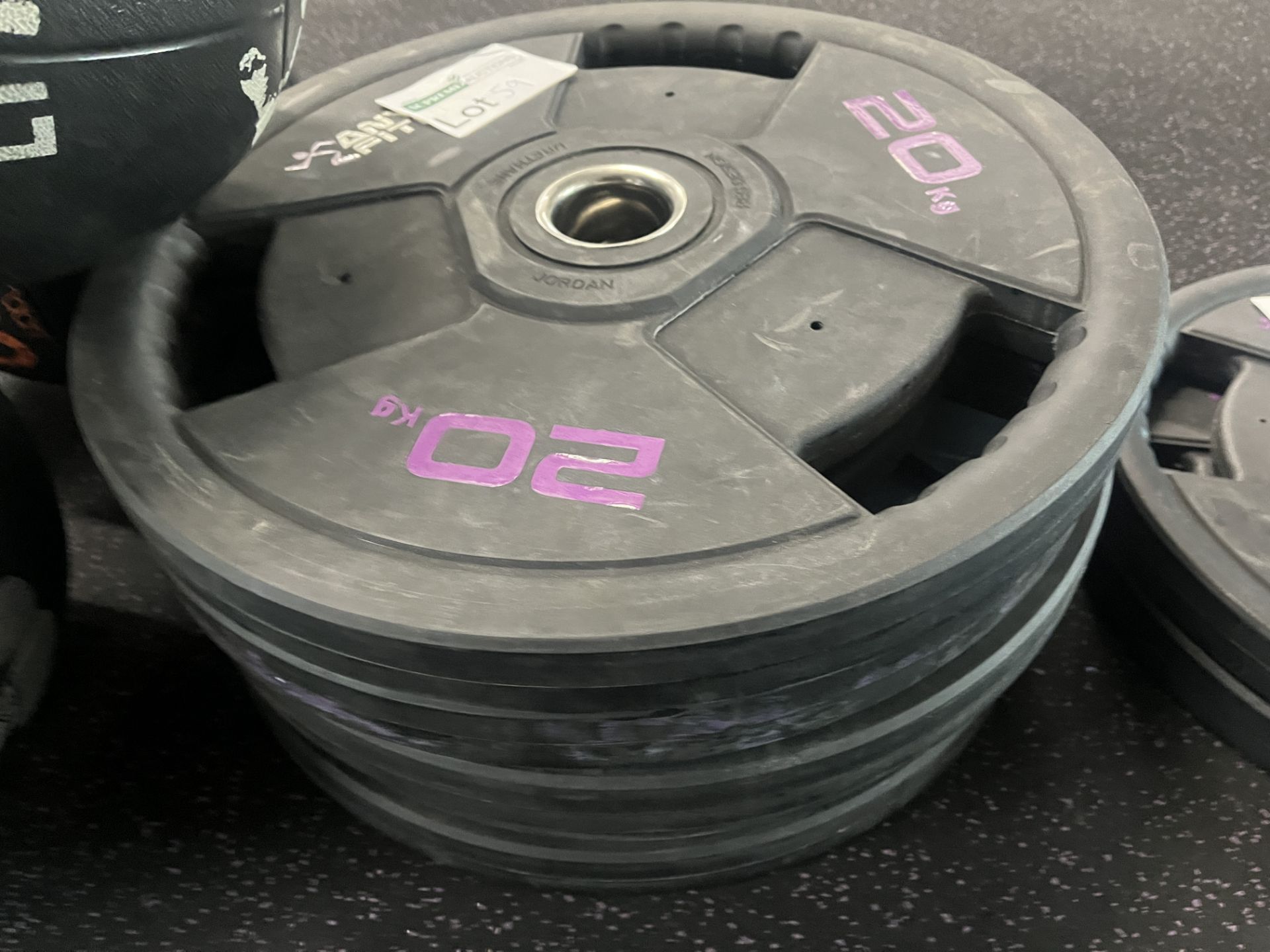 5 X JORDAN 20KG OLYMPIC WEIGHT PLATES