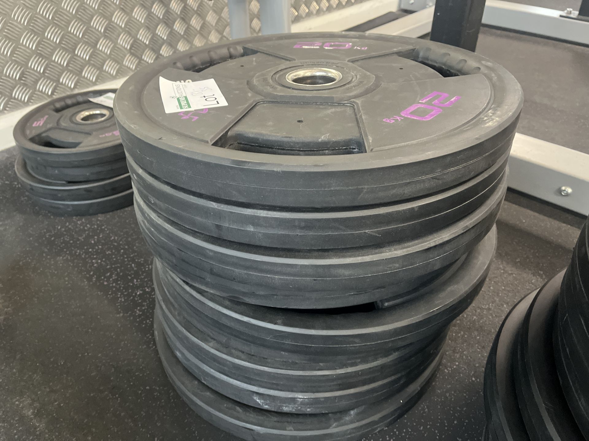 2 X JORDAN 20KG OLYMPIC WEIGHT PLATES