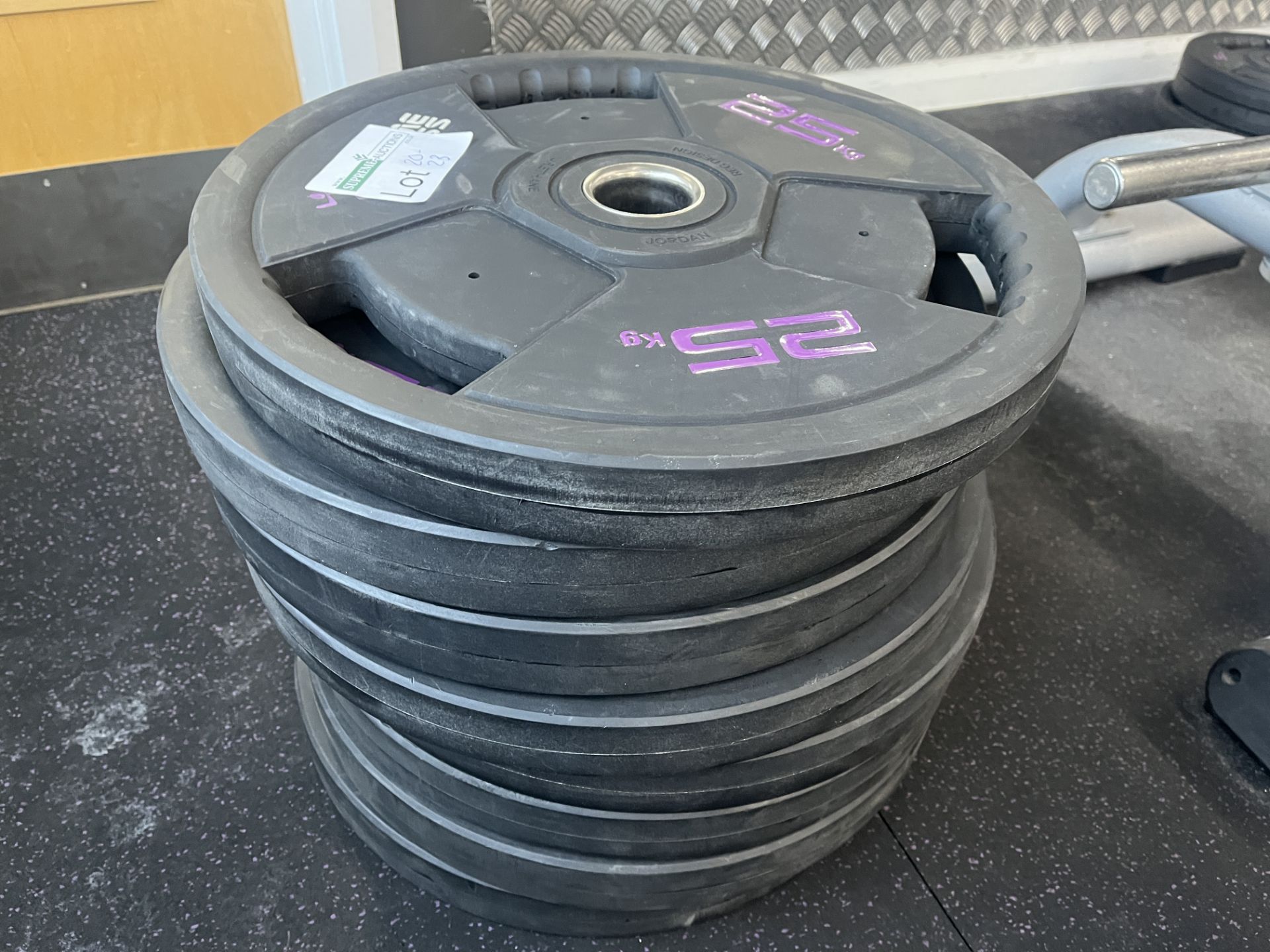 2 X JORDAN 25KG OLYMPIC WEIGHT PLATES