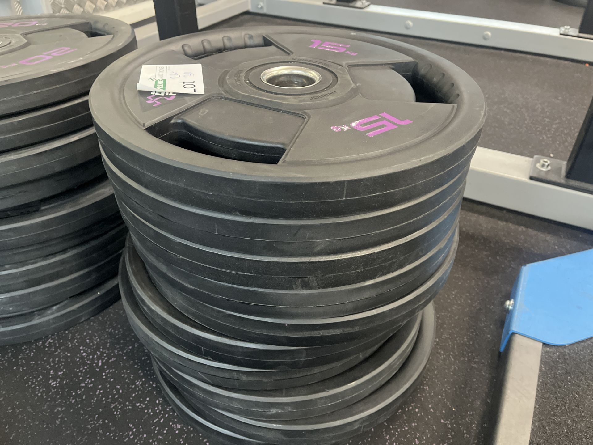 2 X JORDAN 15KG OLYMPIC WEIGHT PLATES