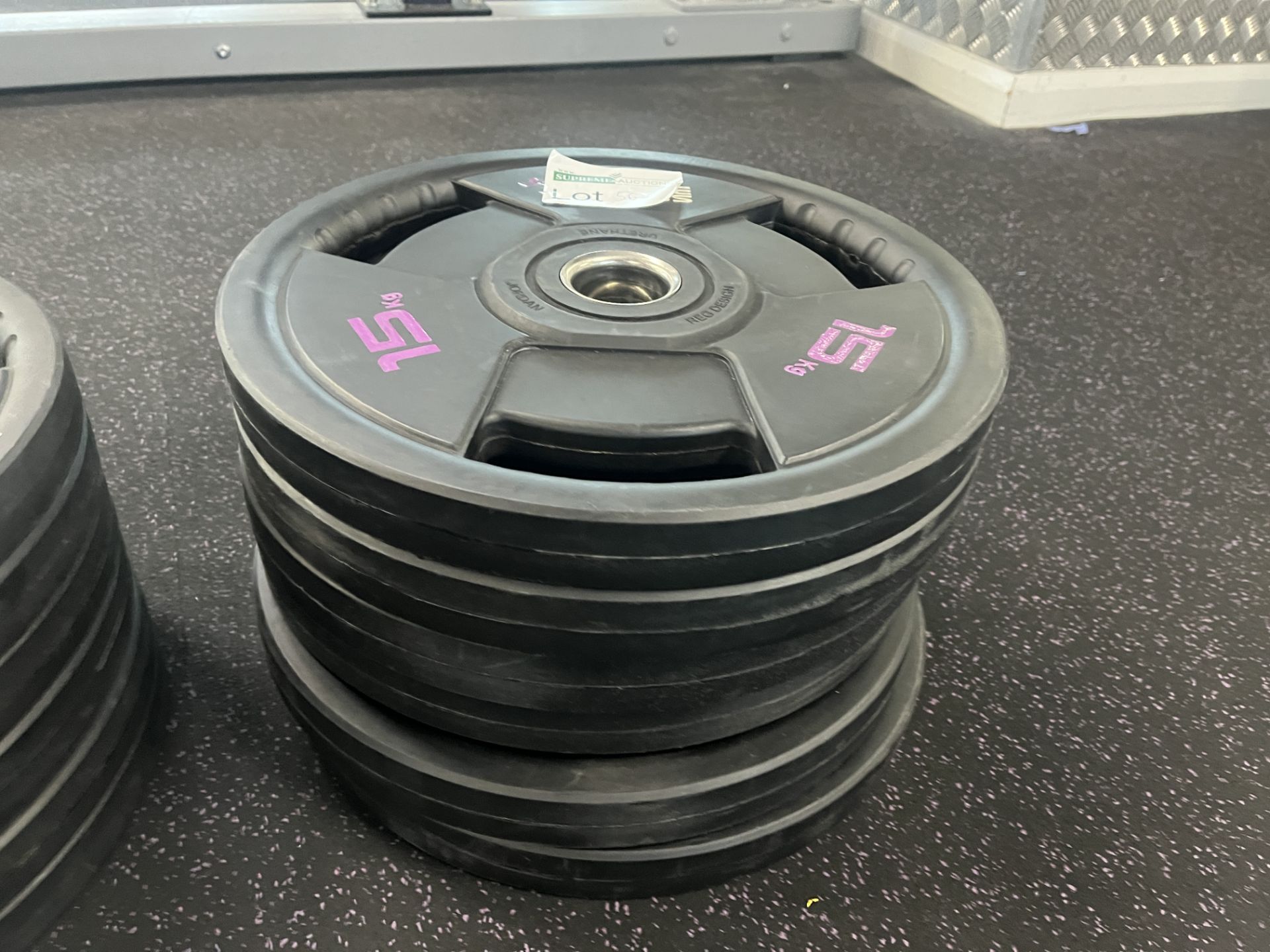 6 X JORDAN 15KG OLYMPIC WEIGHT PLATES