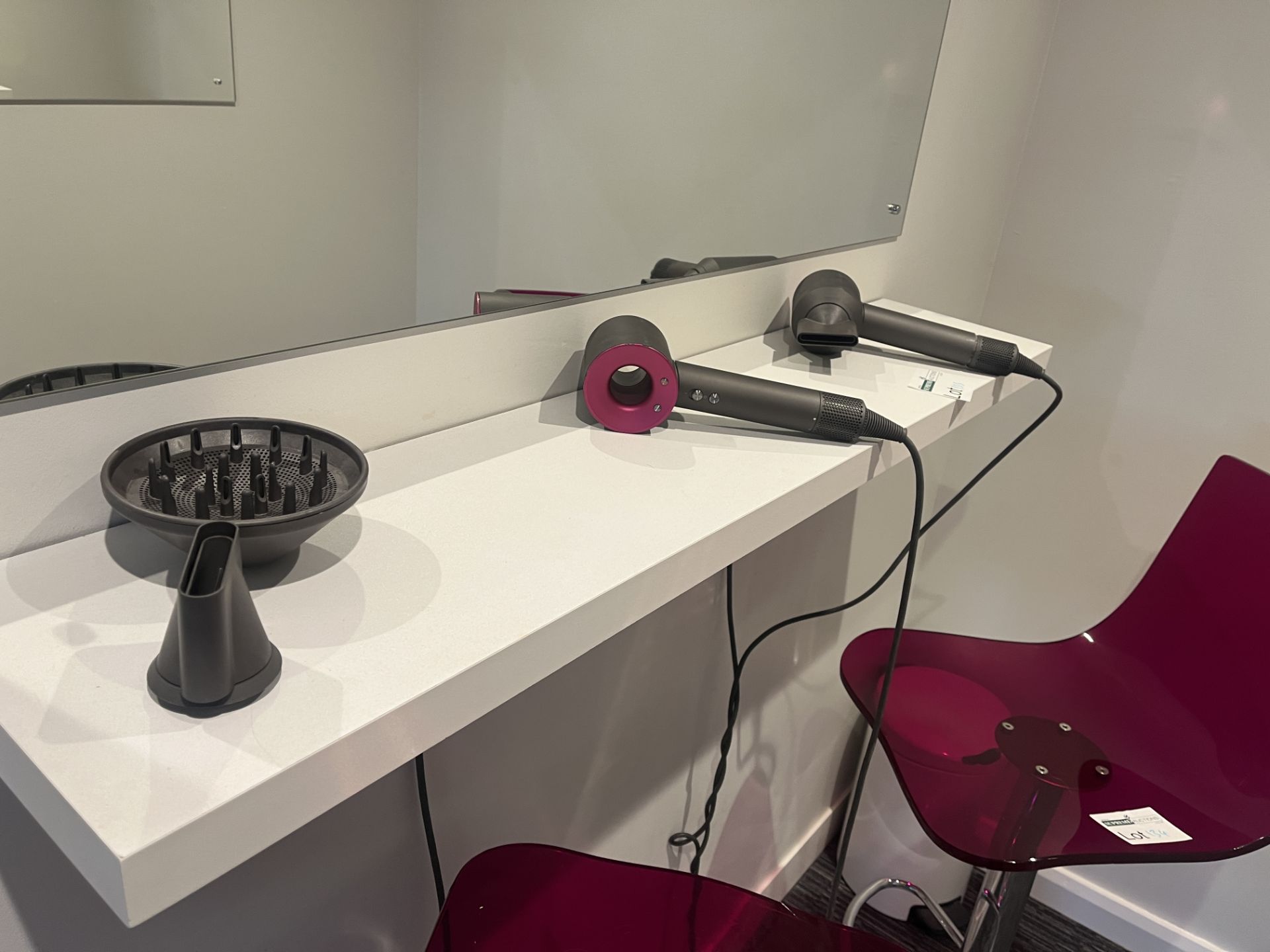 2 X DYSON HAIR DRYERS WITH ACCESSORIES