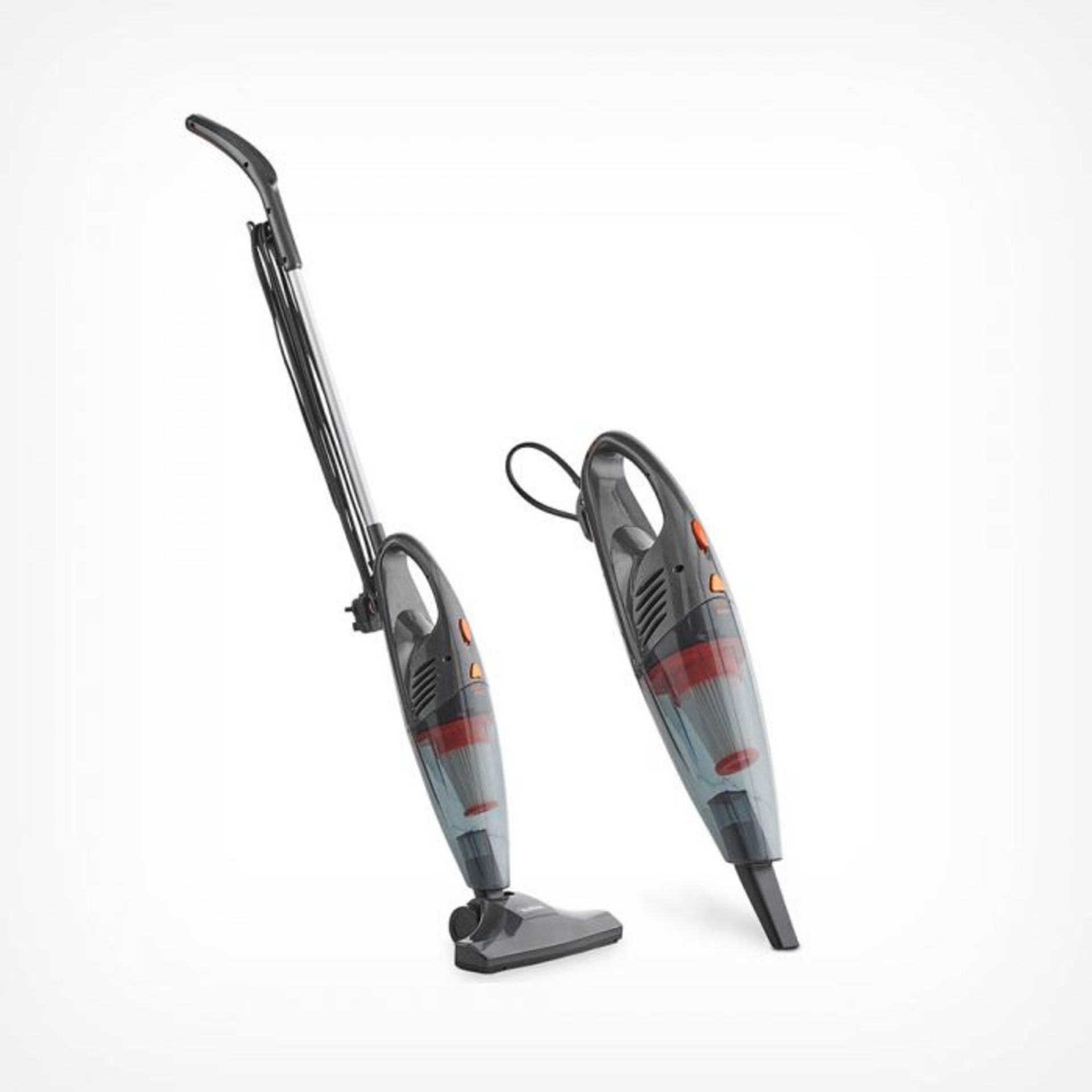 2 in 1 Stick Vacuum 600W - Grey. Don’t struggle with large, heavy vacuum cleaners - with this