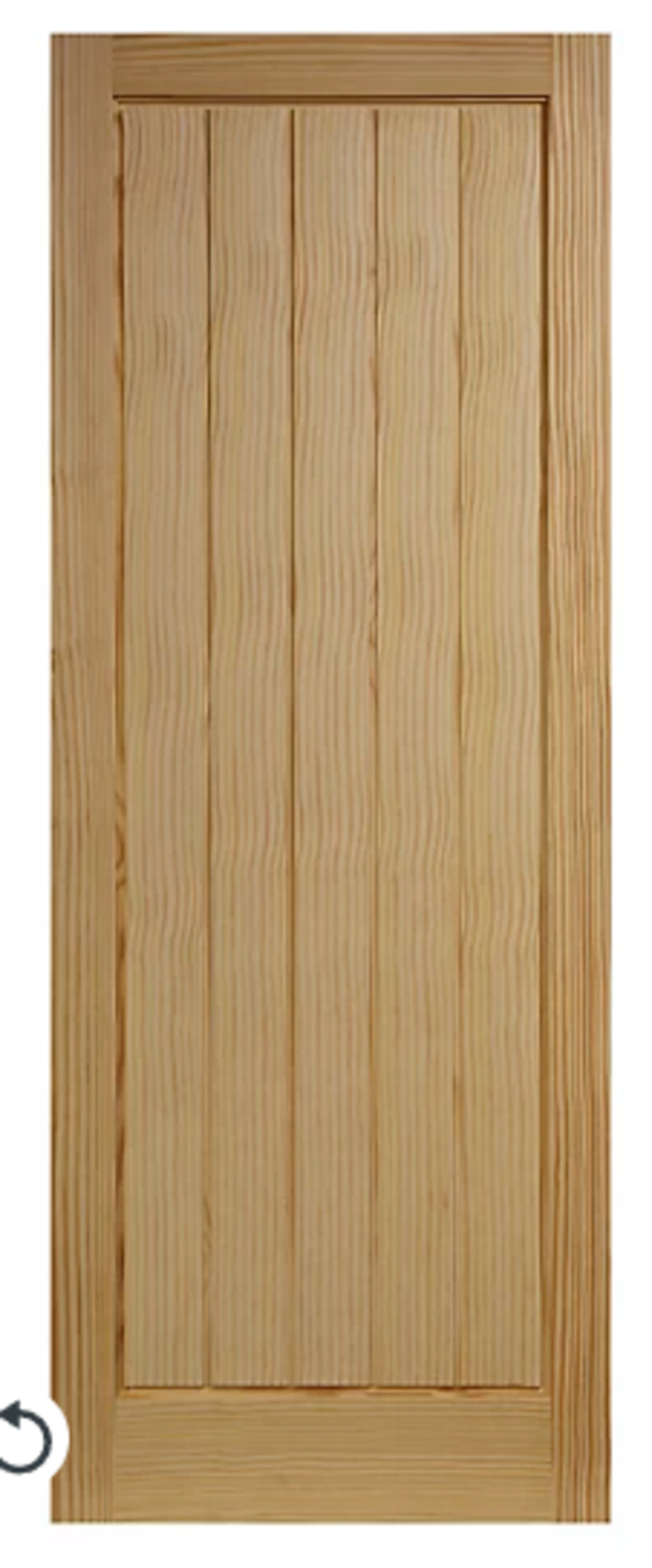 4 X MIXED PANEL DOORS/GLAZED DOORS INCLUDING CLEAR PINE, OAK VENEER, KNOTTY PINES AND MORE (CONTAINS - Image 4 of 5