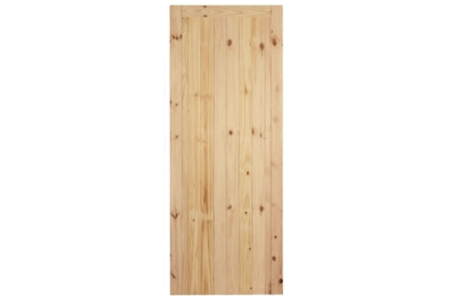 4 X MIXED PANEL DOORS/GLAZED DOORS INCLUDING CLEAR PINE, OAK VENEER, KNOTTY PINES AND MORE (CONTAINS - Image 2 of 5