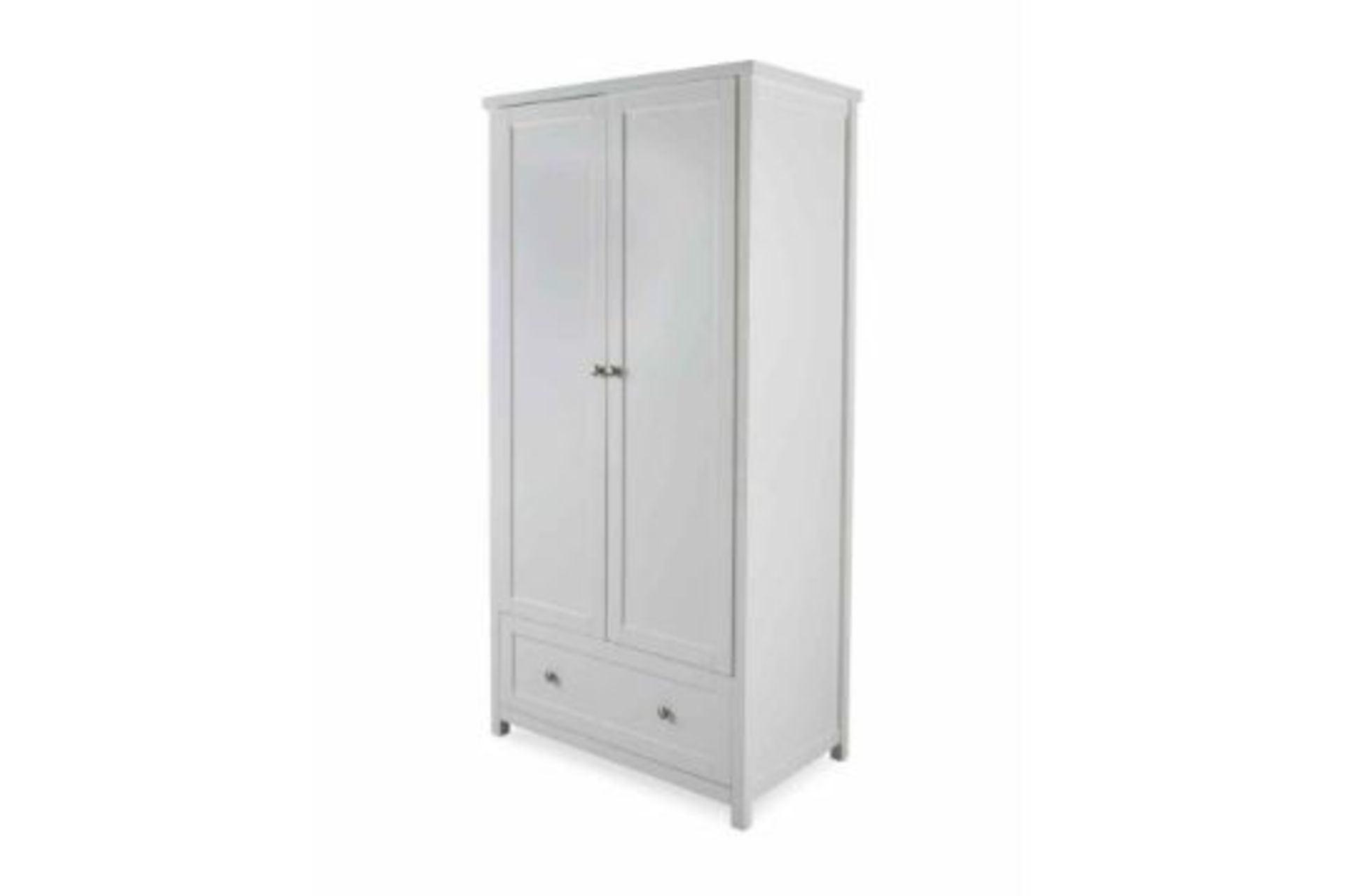 Luxury Nursery Wardrobe . This adorable, self-assembly Luxury Grey And White Wardrobe is a beautiful