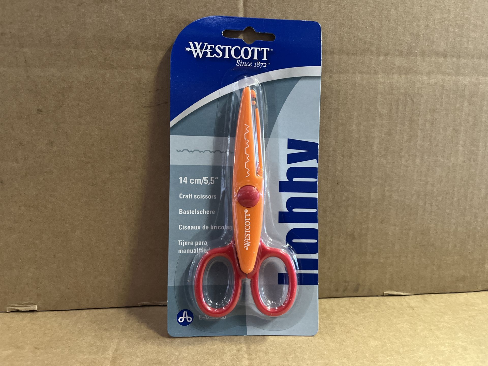 144 X BRAND NEW WESTCOTT CRAFT SCISSORS 14CM TOOTHY CUT S1RA