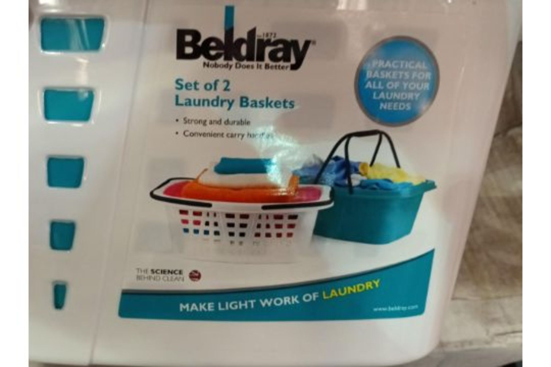 Pallet to Contain 24 x New & Boxed Beldray Laundry Sets. Each Set Contains 2 x Laundry Baskets & Peg - Image 3 of 3
