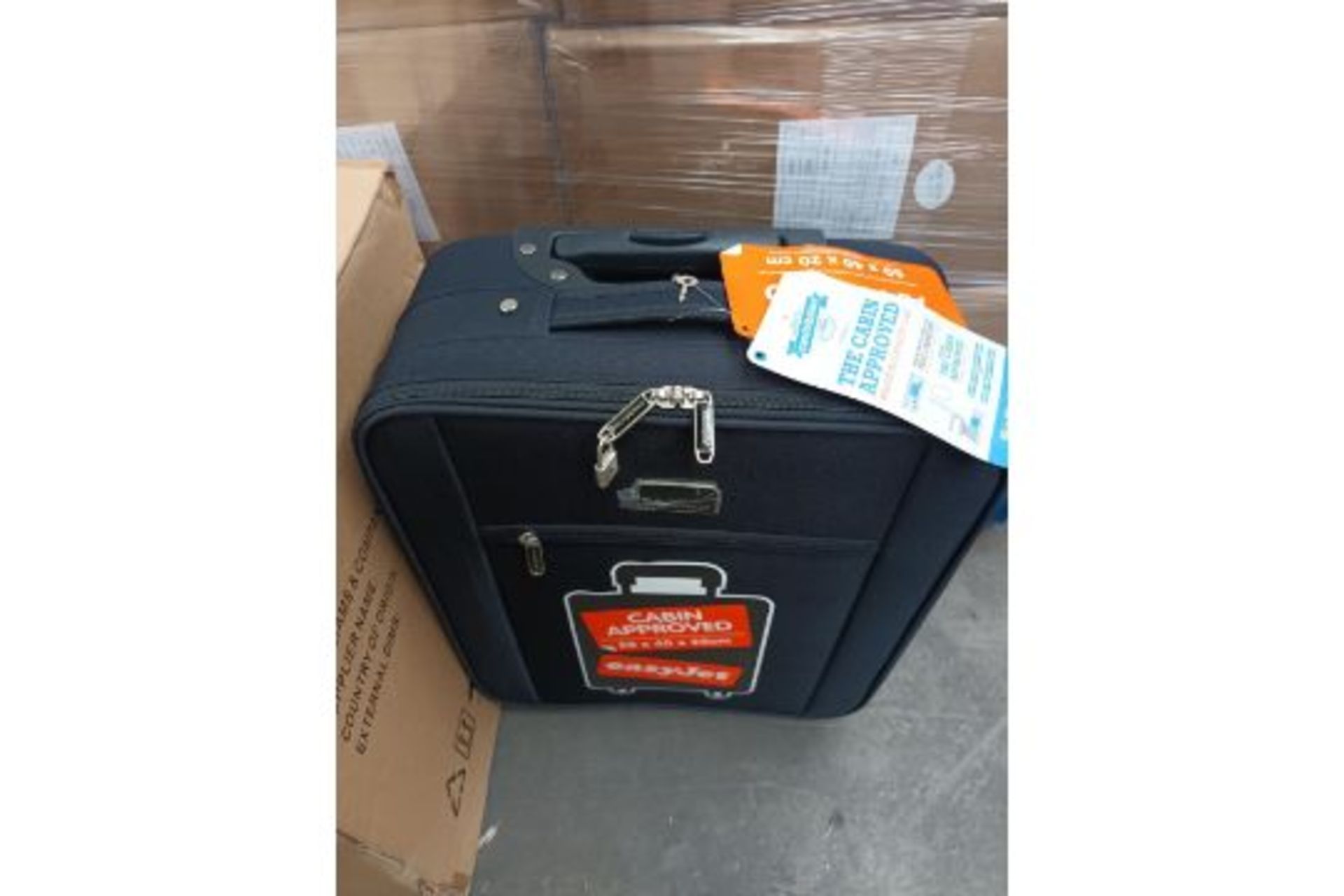 Pallet to Contain 24 x New & Boxed Constellation Cabin Suitcases. Size: 50x40x20cm. RRP £49.99 each,