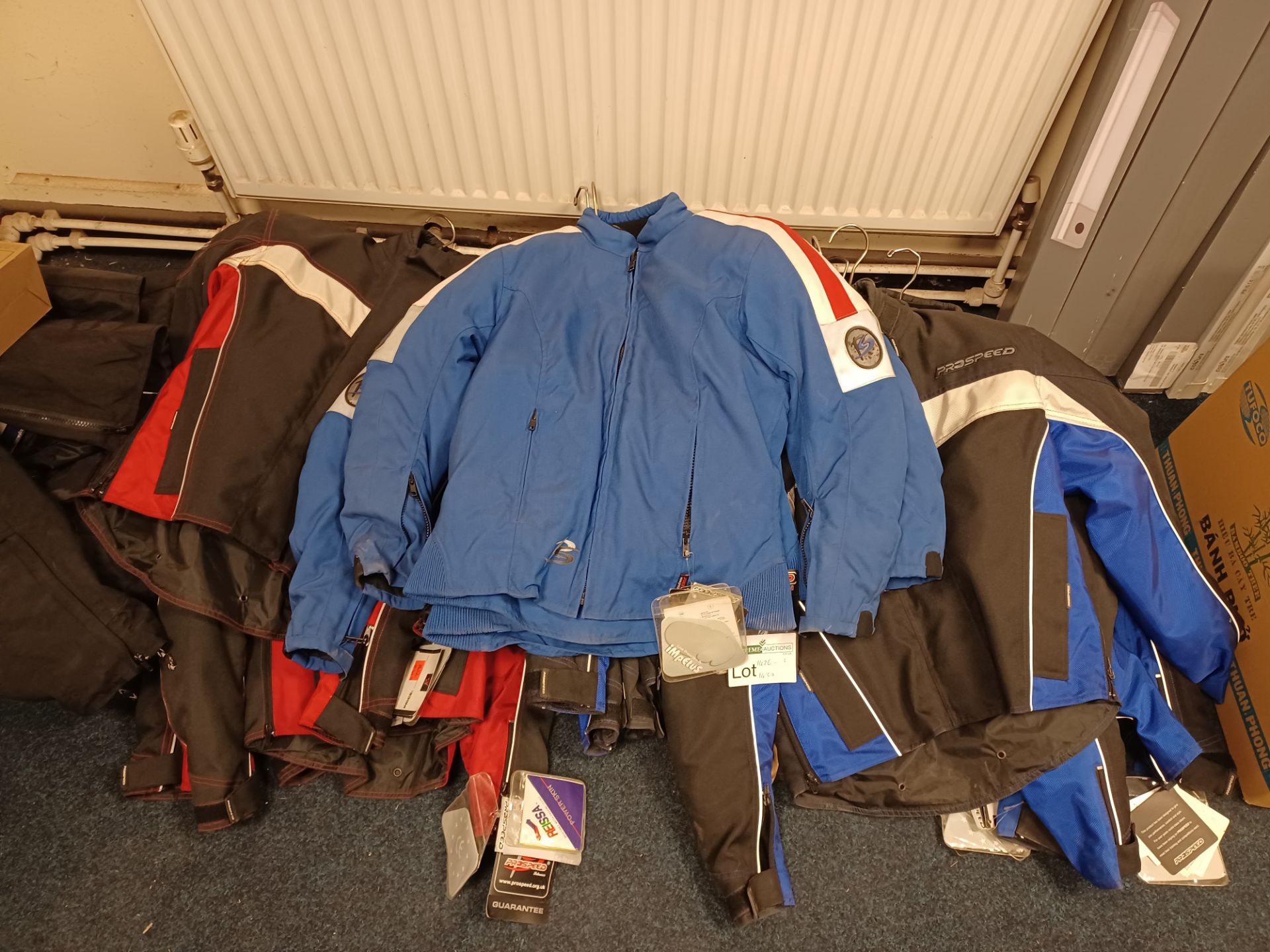 3 X PROSPEED PROFESSIONAL MOTORBIKE JACKETS IN VARIOUS STYLES AND SIZES EBR