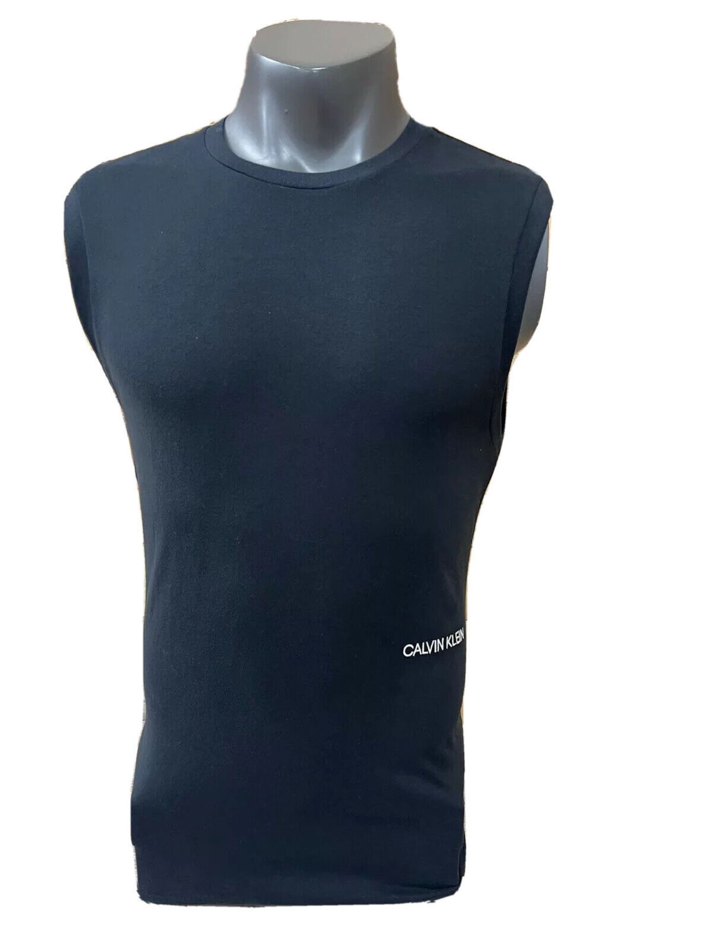 Mens calvin klein black vest size s RRP £45