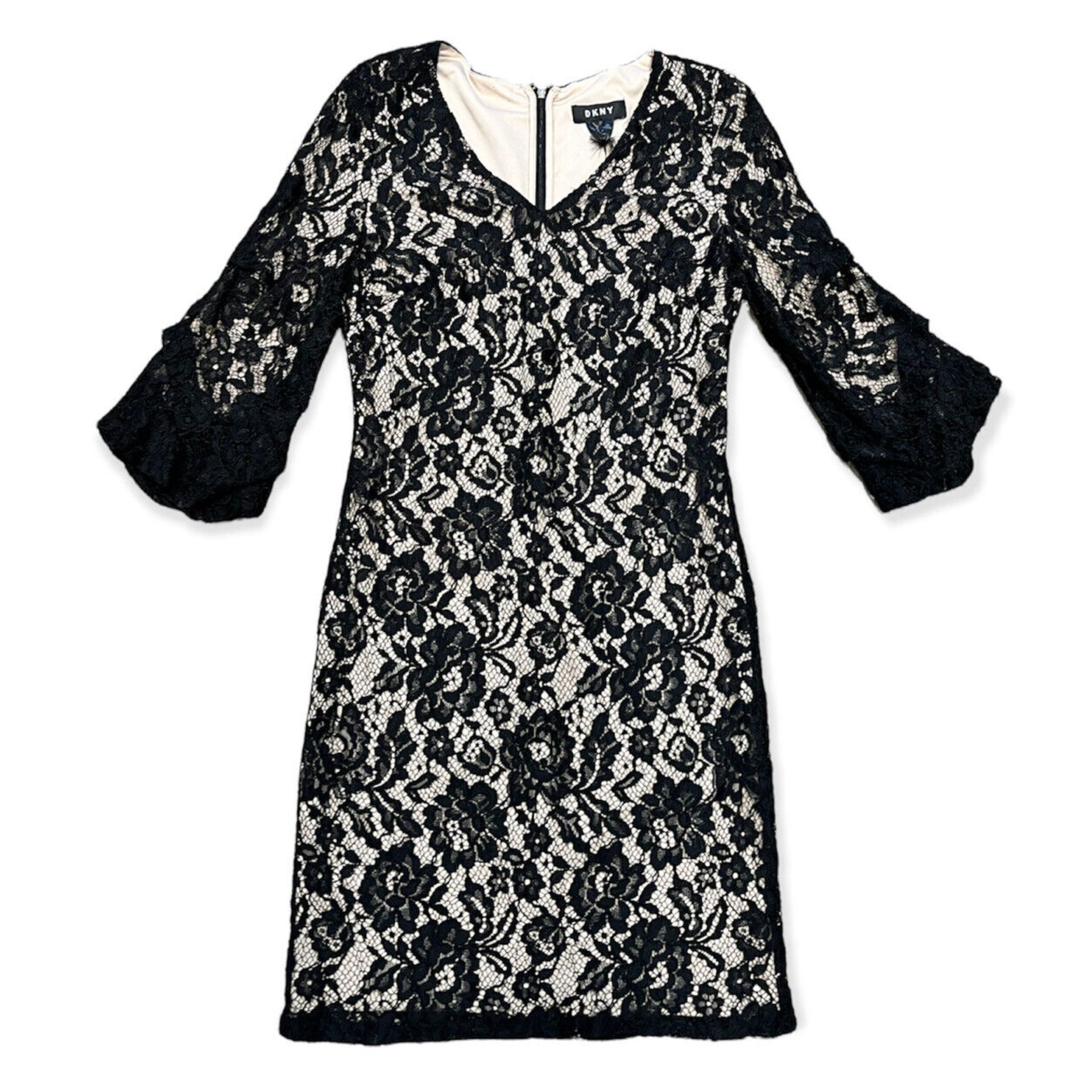 DKNY ladies black dress size 8 RRP £140