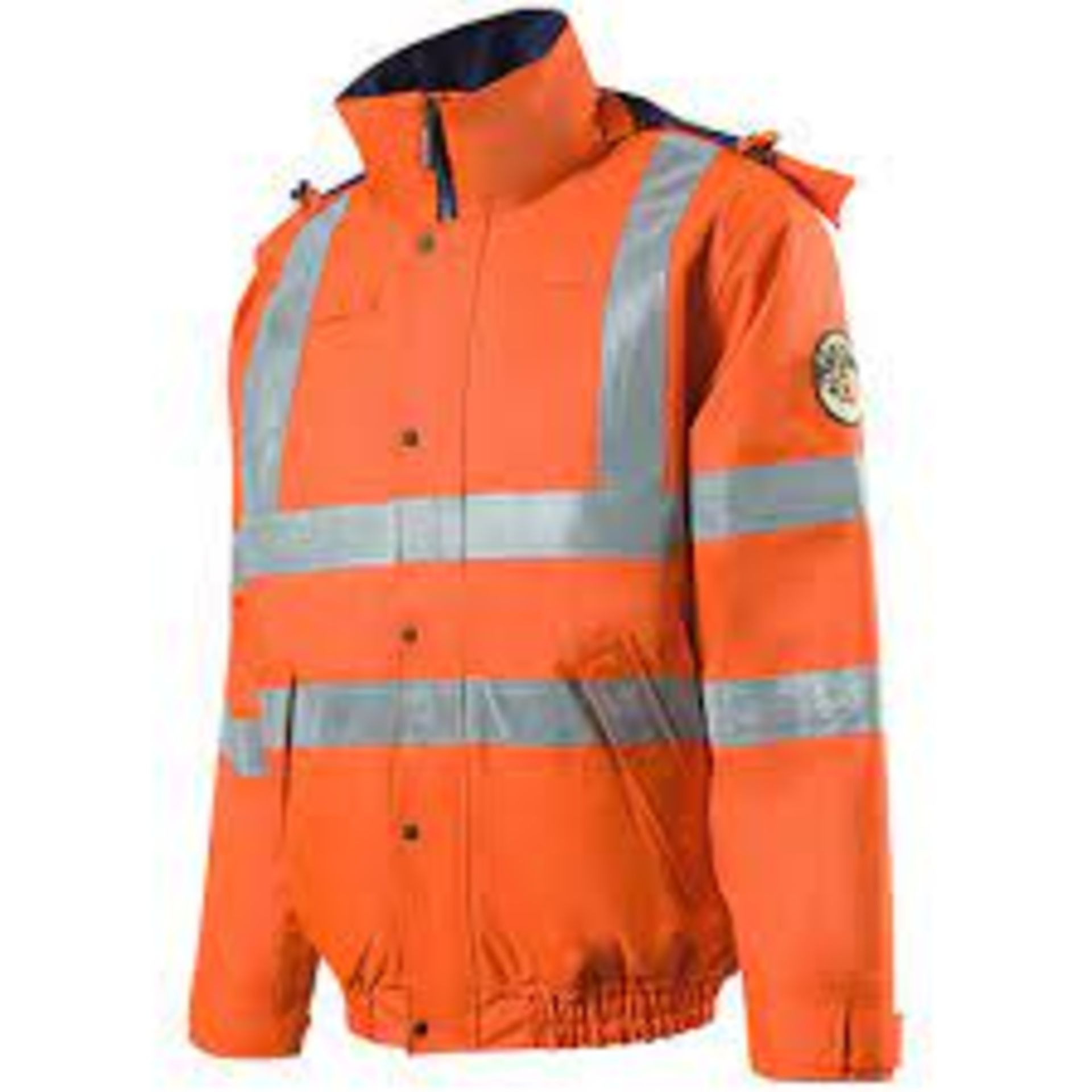 2 X NEW PACKAGED Roots RO4547 Stormbuster Contractor Hi-Vis Flame Retardant Bomber Jacket. RRP £