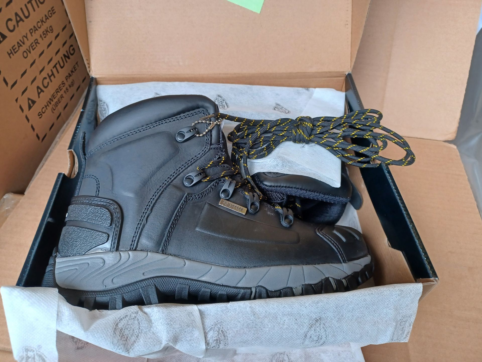 2 X NEW BOXED PAIRS OF DICKIES MEDWAY SS S3 SAFETY BOOTS. SIZE UK 6. S1-6