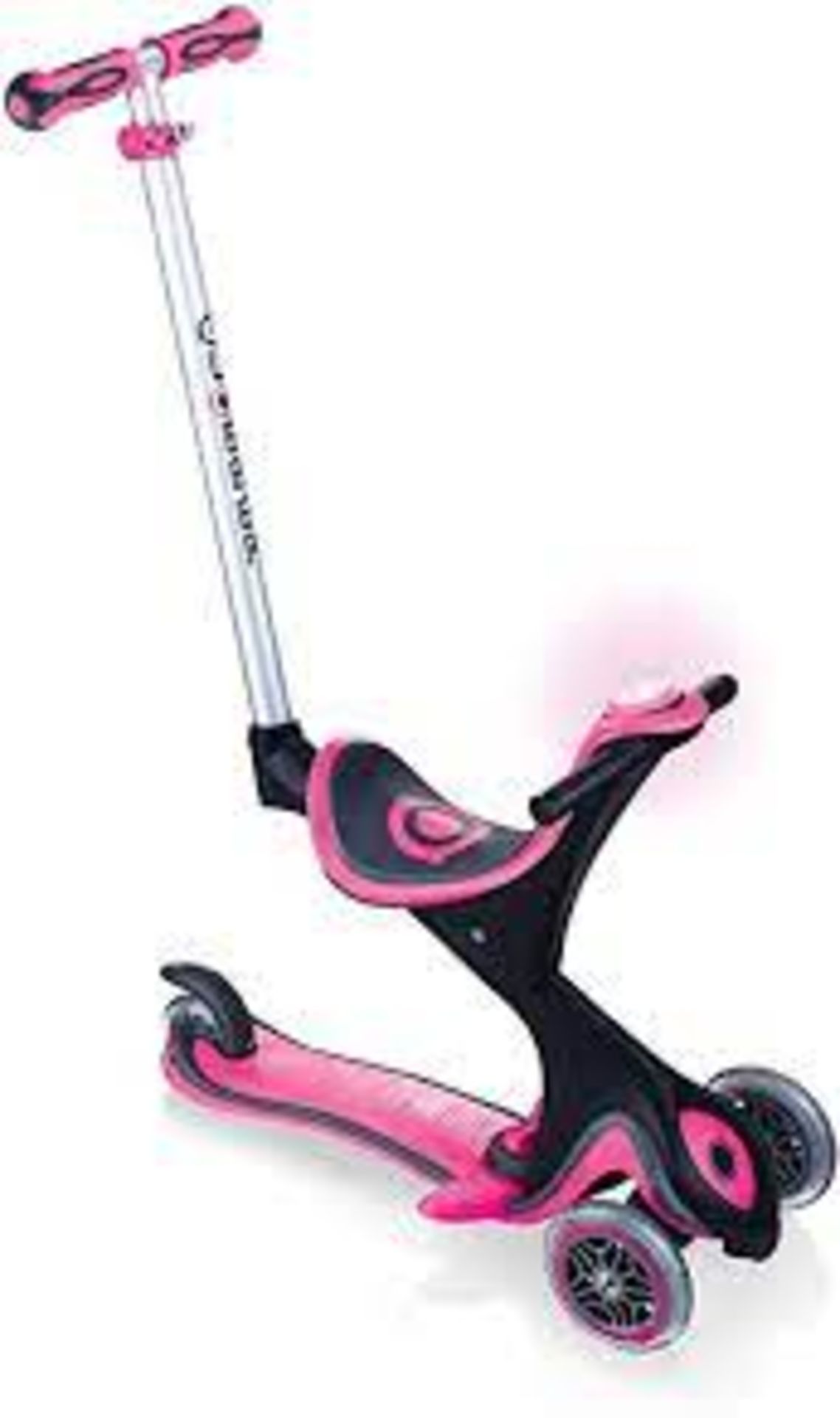 GLOBBER EVO COMFORT PLAY DEEP PINK SCOOTER BW