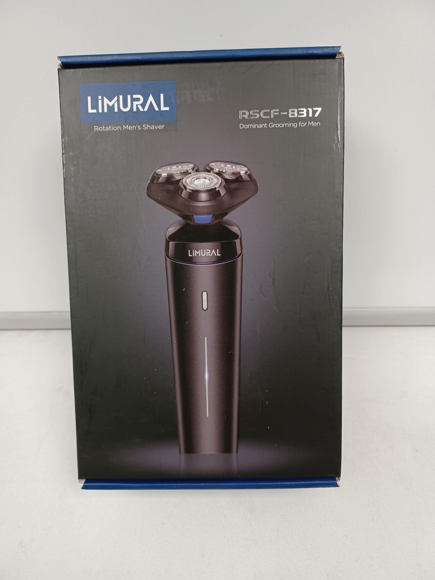2 X NEW BOXED LIMURAL ROTATION MENS ELECTRIC SHAVERS. RSCF-8317. LITHIUM ION BATTERY. OFC