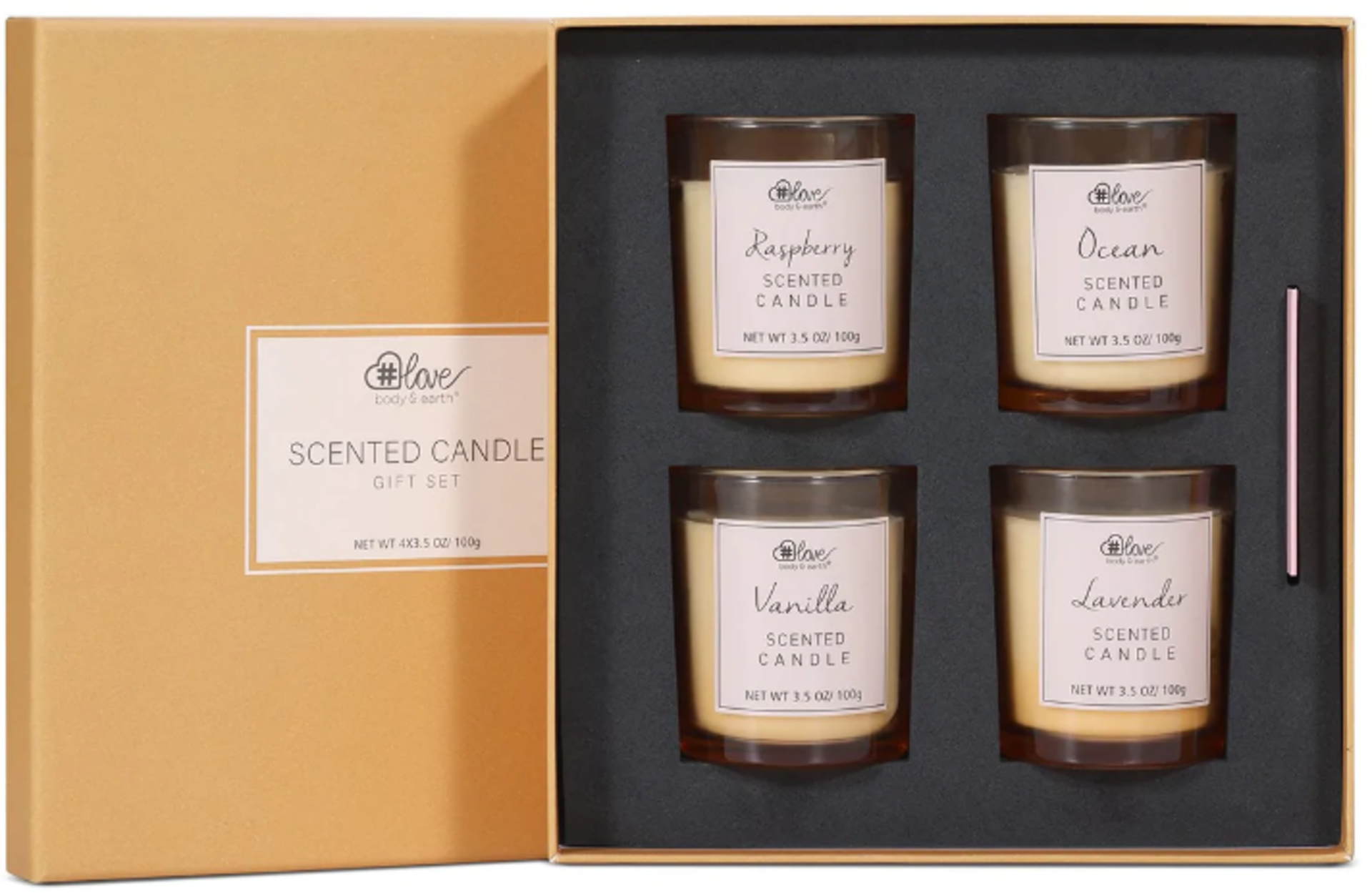 PALLET TO CONTAIN 72 x New Boxed Sets of 4 Scented Candle. (SKU:BEL-SC-01). 4 FRAGRANCE SCENTS: This