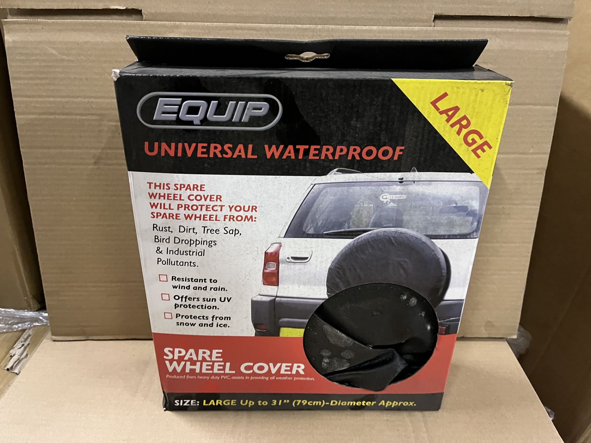13 X BRAND NEW EQUIP UNIVERSAL WATERPROOF LARGE SPARE WHEEL COVER S2