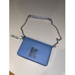 Kenzo Women's Chain Cross Body Bag. RRP £365.00. This Skyblue bag will be a trendsetter, with a