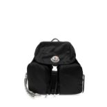 MONCLER ‘DAUPHINE’ BACKPACK, Black ‘Dauphine’ backpack from Moncler. RRP £700.00 Size small.