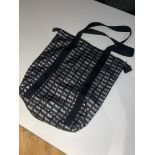 Alexander Mcqueen 'MCQ' Tote Bag, Black bag with Silver MCQ Embossed, general day to day bag with