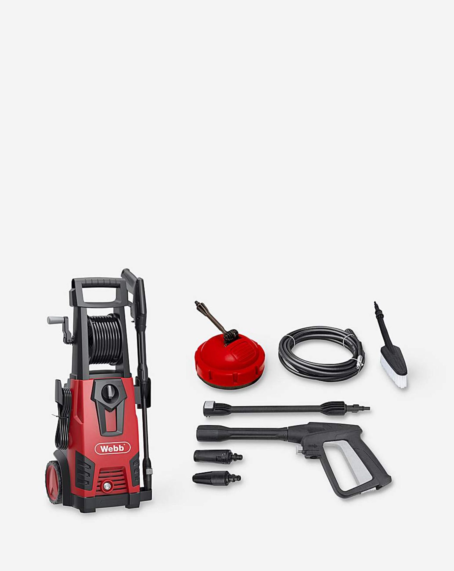 (REF117927) Webb Dynamic 1500W Pressure Washer & Accessories Kit RRP £ 172.49