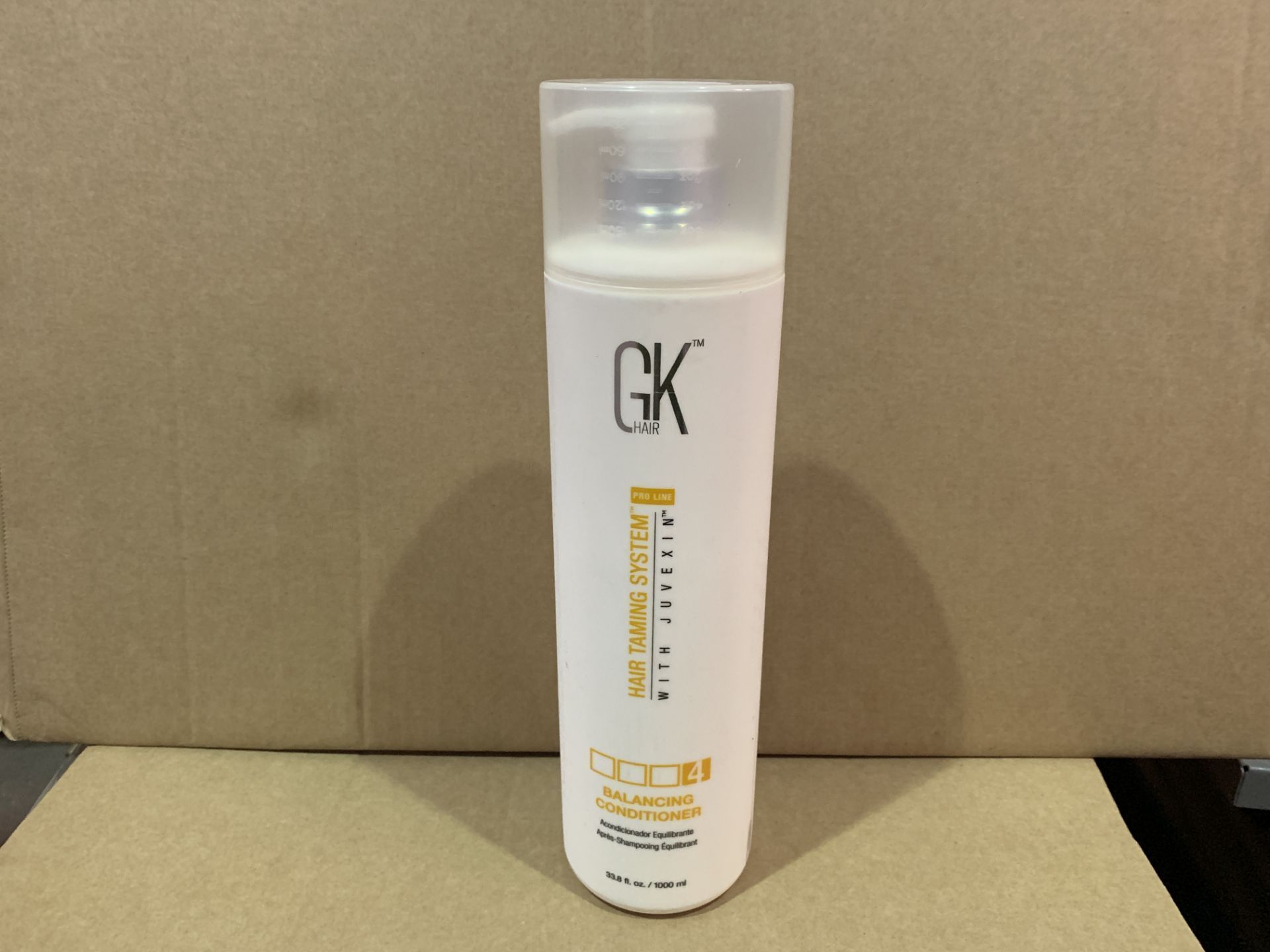 4 X BRAND NEW GK HAIR 1000ML HAIR TAMING SYSTEM WITH JUVEXIN BALANCING SHAMPOO 3 RRP £80 EACH (